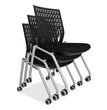 Thesis Training Chair w/Flex Back, Support Up to 250 lb, 18" High Black Seat, Gray Base, 2/Carton, Ships in 1-3 Business Days OrdermeInc OrdermeInc