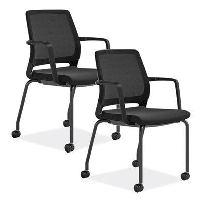 Medina Guest Chair, Supports Up to 275 lb, 18" Seat Height, Black Seat/Back/Base, Ships in 1-3 Business Days OrdermeInc OrdermeInc