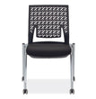 Thesis Training Chair w/Flex Back, Support Up to 250 lb, 18" High Black Seat, Gray Base, 2/Carton, Ships in 1-3 Business Days OrdermeInc OrdermeInc