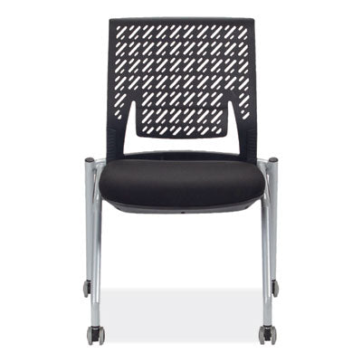 Thesis Training Chair w/Flex Back, Support Up to 250 lb, 18" High Black Seat, Gray Base, 2/Carton, Ships in 1-3 Business Days OrdermeInc OrdermeInc