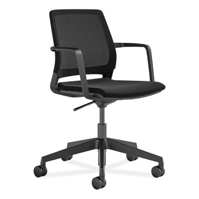 Medina Conference Chair, Supports Up to 300 lb, 17" to 22" Seat Height, Black Seat/Back/Base, Ships in 1-3 Business Days OrdermeInc OrdermeInc