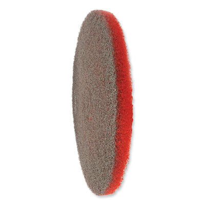 EZ CARE Heavy Duty Scrub Pad, 20" Diameter, Red/Gray, 5/Carton OrdermeInc OrdermeInc