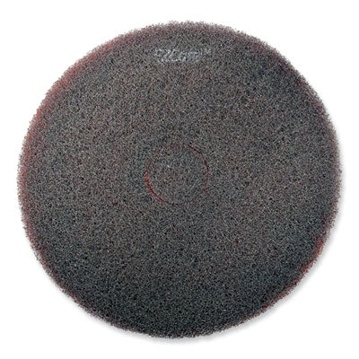 EZ CARE Heavy Duty Scrub Pad, 20" Diameter, Red/Gray, 5/Carton OrdermeInc OrdermeInc