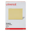 Universal® Deluxe Bright Color Hanging File Folders, Letter Size, 1/5-Cut Tabs, Yellow, 25/Box OrdermeInc OrdermeInc