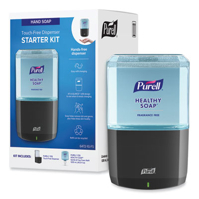 PURELL® HEALTHY SOAP Gentle & Free Foam ES6 Starter Kit, 1,200 mL, Graphite OrdermeInc OrdermeInc