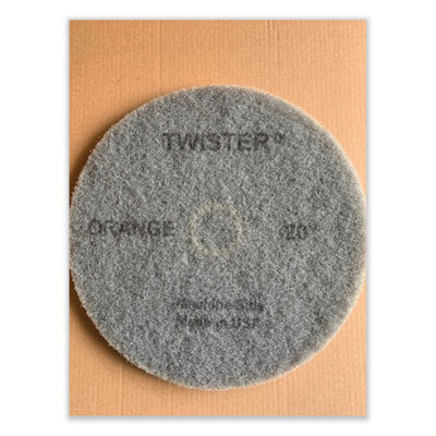 Twister Floor Pad, 20" Diameter, Orange, 2/Carton OrdermeInc OrdermeInc