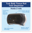 Twin Standard Roll Bath Tissue Dispenser, 12.75 x 5.57 x 8.25, Smoke OrdermeInc OrdermeInc