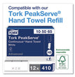 PeakServe Continuous Hand Towel Dispenser, 14.44 x 3.97 x 19.3, Black OrdermeInc OrdermeInc