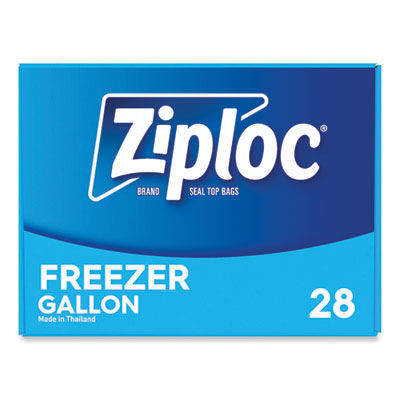 Zipper Freezer Bags, 1 gal, 2.7 mil, 9.6" x 12.1", Clear, 28 Bags/Box, 9 Boxes/Carton OrdermeInc OrdermeInc