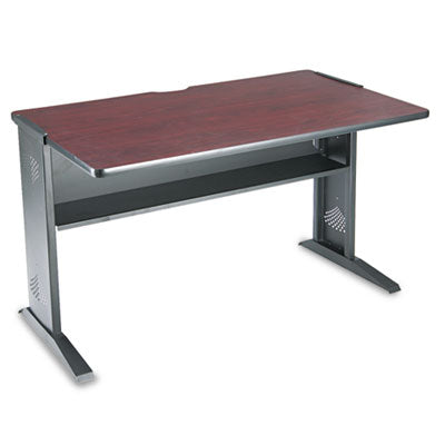 Computer Desk with Reversible Top, 47.5" x 28" x 30", Mahogany/Medium Oak/Black OrdermeInc OrdermeInc