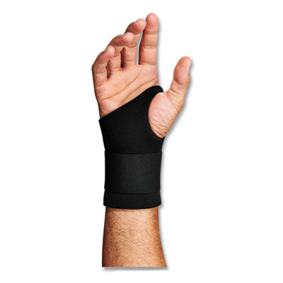 ProFlex 670 Ambidextrous Single Strap Wrist Support, Small, Fits Left Hand/Right Hand, Black - OrdermeInc