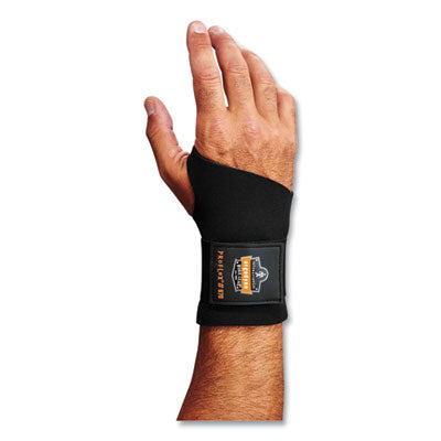 ProFlex 670 Ambidextrous Single Strap Wrist Support, Small, Fits Left Hand/Right Hand, Black - OrdermeInc