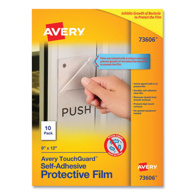 TouchGuard Protective Film Sheet, 9" x 12", Matte Clear, 10/Pack OrdermeInc OrdermeInc