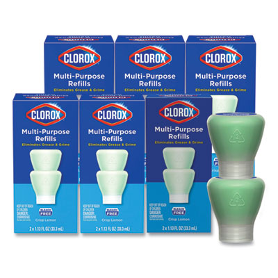 Clorox Multipurpose Degreaser Cleaner Refill Pods, Crisp Lemon Scent, 2 Pods/Box, 8 Boxes/Carton OrdermeInc OrdermeInc