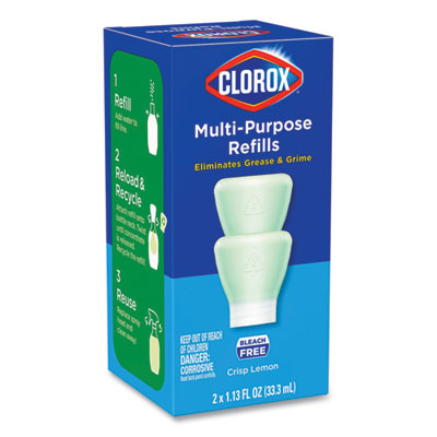 Clorox Multipurpose Degreaser Cleaner Refill Pods, Crisp Lemon Scent, 2 Pods/Box, 8 Boxes/Carton OrdermeInc OrdermeInc