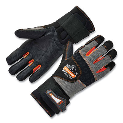 ProFlex 9012 Certified AV Gloves + Wrist Support, Black, 2X-Large, Pair - OrdermeInc