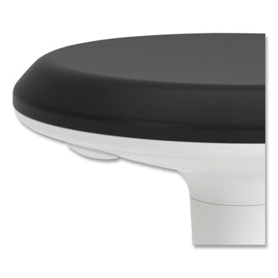 Revel Adjustable Ht Fidget Stool, Backless,Up to 250lb, 13.75" to 18.5" Seat Ht,Black Seat/White Base, Ships in 7-10 Bus Days OrdermeInc OrdermeInc