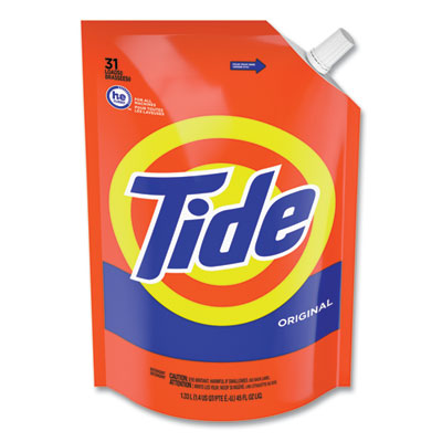 PROCTER & GAMBLE Pouch HE Liquid Laundry Detergent, Tide Original Scent, 35 Loads, 45 oz, 3/Carton - OrdermeInc