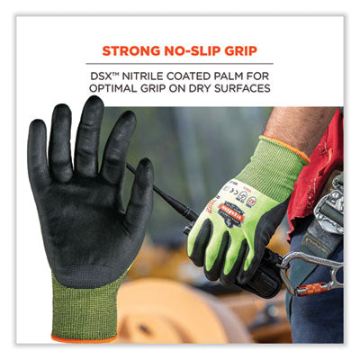 ProFlex 7022-CASE ANSI A2 Coated CR Gloves DSX, Lime, Medium, 144 Pairs/Carton - OrdermeInc