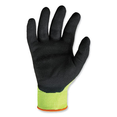 ProFlex 7021 Hi-Vis Nitrile-Coated CR Gloves, Lime, X-Large, Pair - OrdermeInc