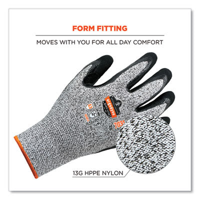 ProFlex 7031 ANSI A3 Nitrile-Coated CR Gloves, Gray, Small, Pair - OrdermeInc