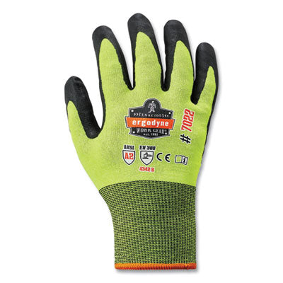 ProFlex 7022-CASE ANSI A2 Coated CR Gloves DSX, Lime, Medium, 144 Pairs/Carton - OrdermeInc