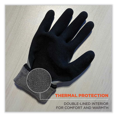 ProFlex 7501-CASE Coated Waterproof Winter Gloves, Gray, X-Large, 144 Pairs/Carton - OrdermeInc