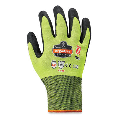 ProFlex 7022-CASE ANSI A2 Coated CR Gloves DSX, Lime, 2X-Large, 144 Pairs/Carton - OrdermeInc