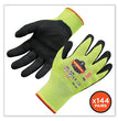 ProFlex 7021-CASE Hi-Vis Nitrile Coated CR Gloves, Lime, Small, 144 Pairs/Carton - OrdermeInc