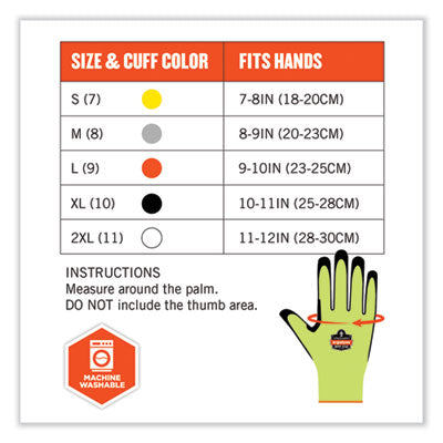 ProFlex 7041-CASE ANSI A4 Nitrile Coated CR Gloves, Lime, X-Large, 144 Pairs/Carton - OrdermeInc