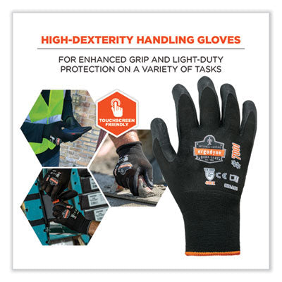 ProFlex 7001 Nitrile-Coated Gloves, Black, Small, Pair - OrdermeInc