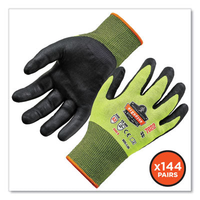 ProFlex 7022-CASE ANSI A2 Coated CR Gloves DSX, Lime, 2X-Large, 144 Pairs/Carton - OrdermeInc