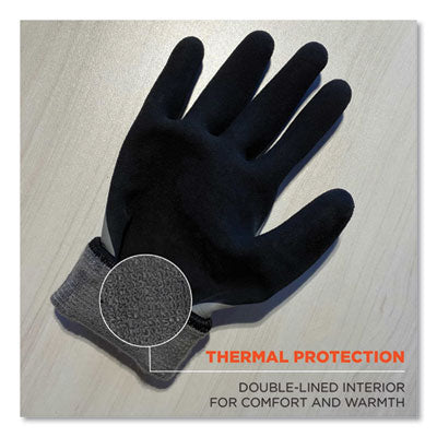 ProFlex 7501-CASE Coated Waterproof Winter Gloves, Gray, Medium, 144 Pairs/Carton - OrdermeInc