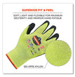 ProFlex 7021-CASE Hi-Vis Nitrile Coated CR Gloves, Lime, Medium, 144 Pairs/Carton - OrdermeInc