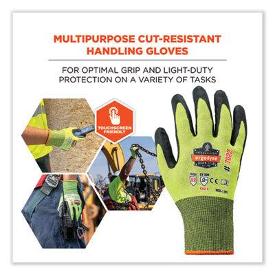 ProFlex 7022-CASE ANSI A2 Coated CR Gloves DSX, Lime, Medium, 144 Pairs/Carton - OrdermeInc