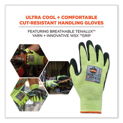 ProFlex 7041 ANSI A4 Nitrile-Coated CR Gloves, Lime, 2X-Large, Pair - OrdermeInc