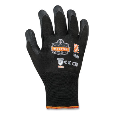 ProFlex 7001-CASE Nitrile Coated Gloves, Black, X-Large, 144 Pairs/Carton - OrdermeInc