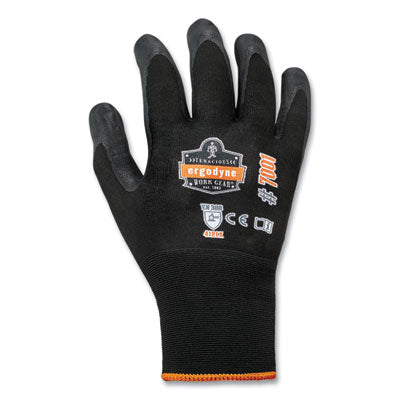 ProFlex 7001-CASE Nitrile Coated Gloves, Black, Medium, 144 Pairs/Carton - OrdermeInc