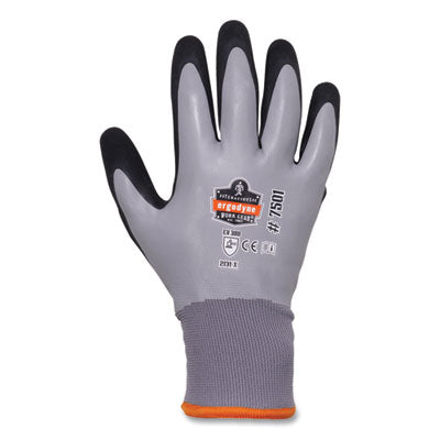 ProFlex 7501-CASE Coated Waterproof Winter Gloves, Gray, 2X-Large, 144 Pairs/Carton - OrdermeInc