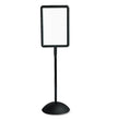 WriteWay Double-Sided Magnetic Dry Erase Standing Message Sign, Rectangle, 65" Tall Black Stand, 14.25 x 22.25 White Face OrdermeInc OrdermeInc