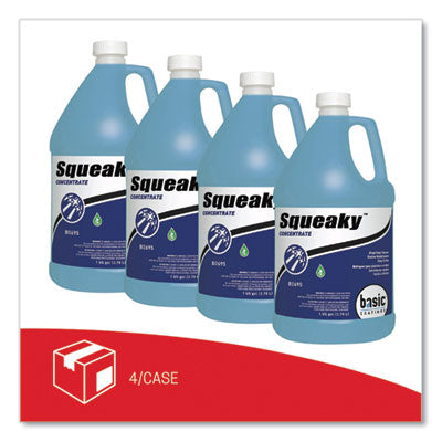 Squeaky Concentrate Floor Cleaner, Characteristic Scent, 1 gal Bottle, 4/Carton OrdermeInc OrdermeInc