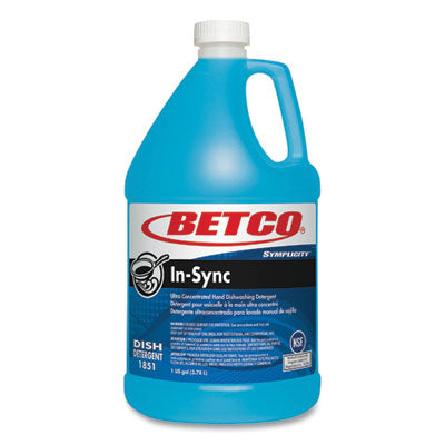 Symplicity In-Sync Premium Hand Dishwashing Detergent, Fresh Ozonic Scent, 1 gal Bottle, 4/Carton OrdermeInc OrdermeInc