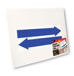 COSCO Stake Sign, Blank White, Includes Directional Arrows, 15 x 19 - OrdermeInc