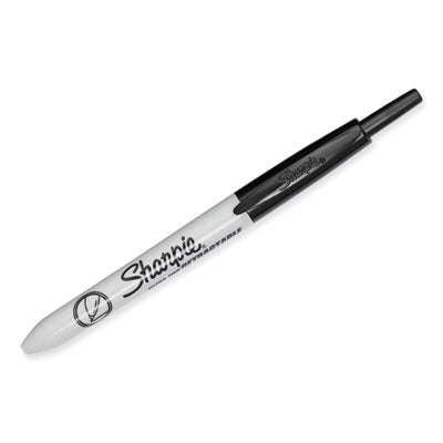 SANFORD Retractable Permanent Marker, Extra-Fine Needle Tip, Black, 3/Pack - OrdermeInc