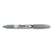 SANFORD Metallic Fine Point Permanent Markers, Fine Bullet Tip, Metallic Silver, Dozen - OrdermeInc