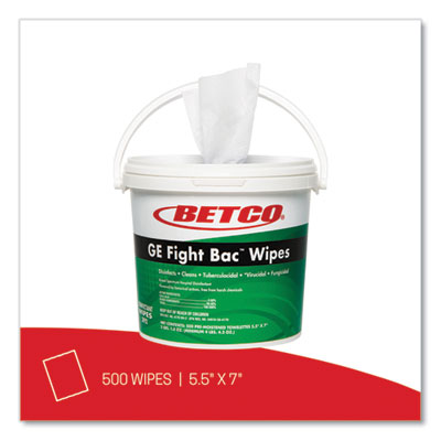 GE Fight Bac Disinfecting Wipes, 5.5 x 7, Fresh Scent, 500/Bucket, 4 Buckets/Carton OrdermeInc OrdermeInc