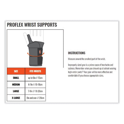 ProFlex 4010 Double Strap Wrist Support, Medium, Fits Left Hand, Black OrdermeInc OrdermeInc