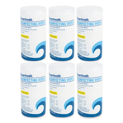Boardwalk® Disinfecting Wipes, 7 x 8, Lemon Scent, 75/Canister, 6 Canisters/Carton OrdermeInc OrdermeInc
