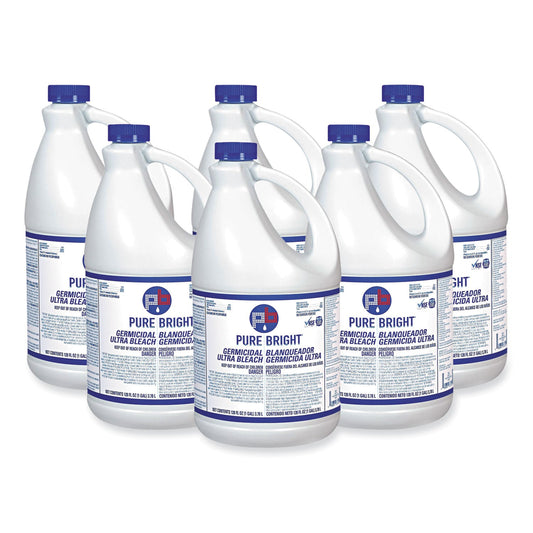 Liquid Germicidal Bleach, 1 gal Bottle, 6/Carton - OrderMe