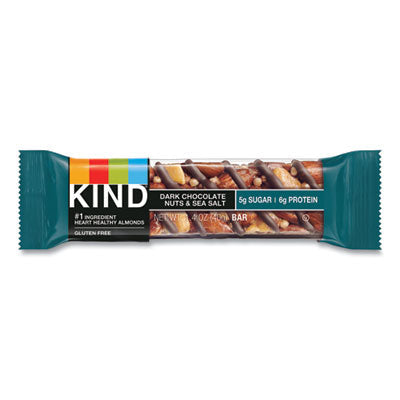 KIND LLC Nuts and Spices Bar, Dark Chocolate Nuts and Sea Salt, 1.4 oz, 12/Box - OrdermeInc